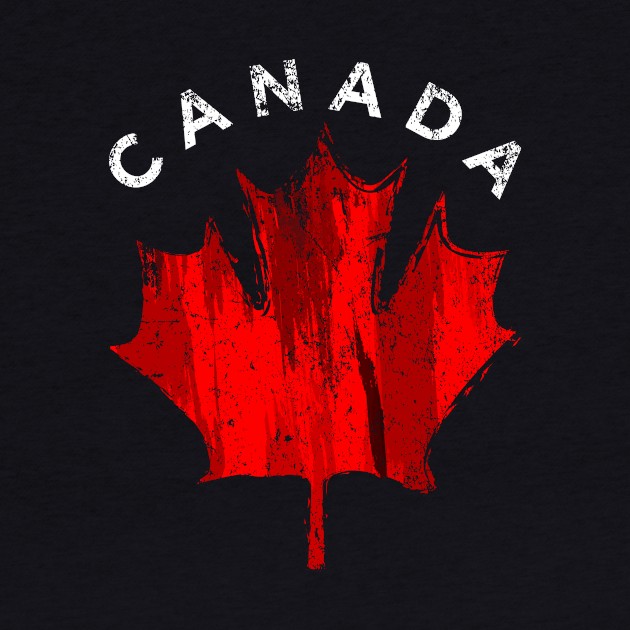 Canadian Retro Canada Flag by shirtsyoulike